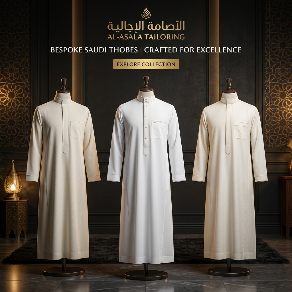 Namaa Al-Qimma Gents Tailor Riyadh — Premium Thobes / نماء القمة — ثياب فاخرة